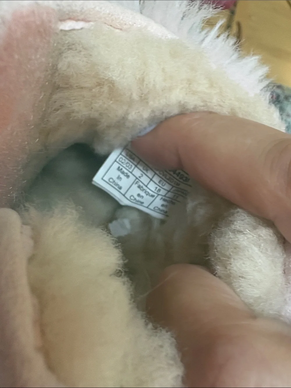 UGG Kids Pink Furry Pom-Pom Mittens